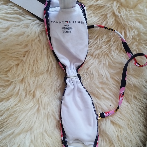 NEW SWIM TOP WITH REMOVABLE SOFT CUPS Tommy Hilfiger - XS - Picture 8 of 14